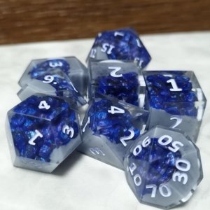 誕生石ジオードダイス 9月瑠璃